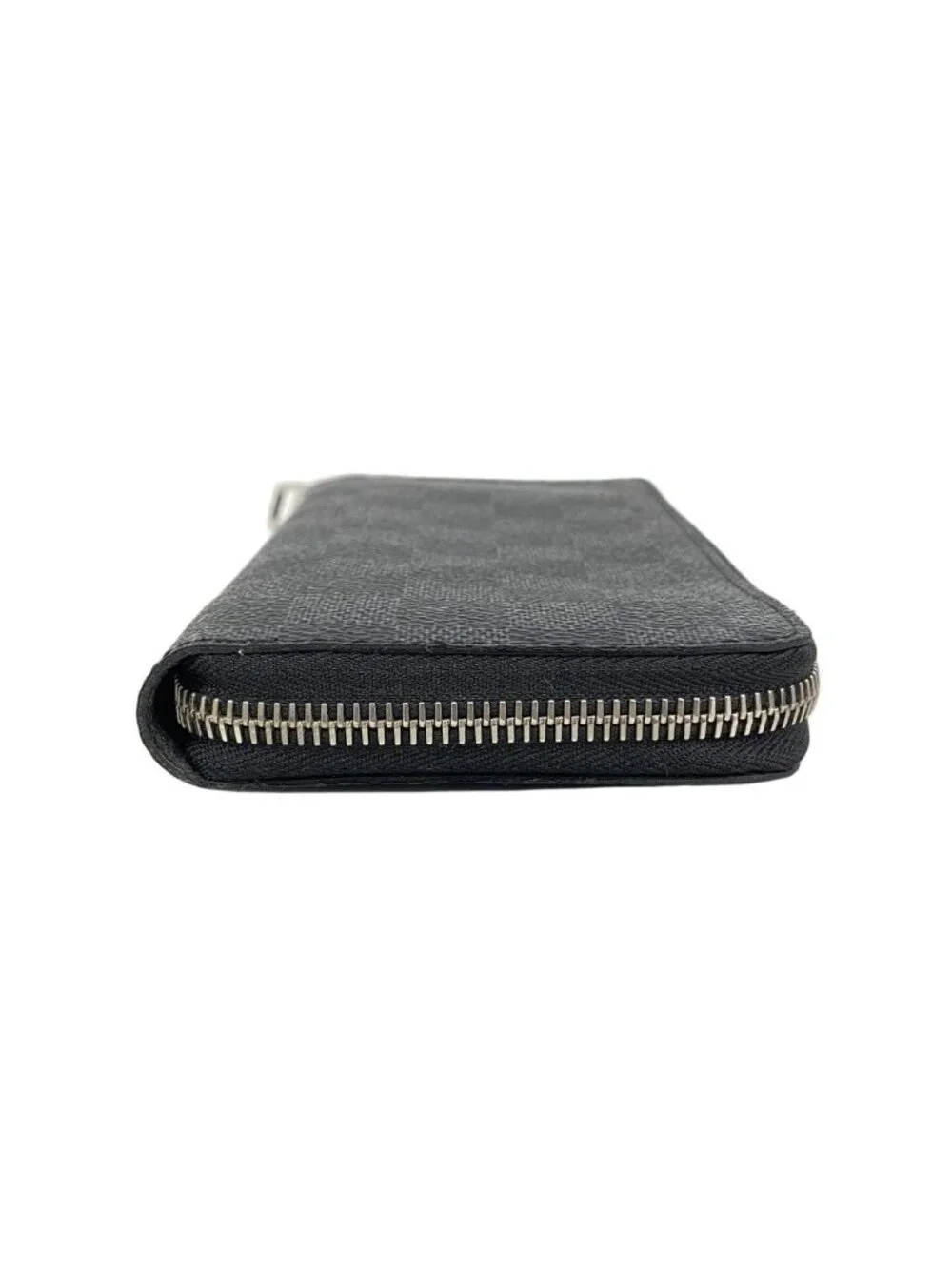 Louis Vuitton Wallet Damier Graphite Zippy Vertical Black Gray Vintage
